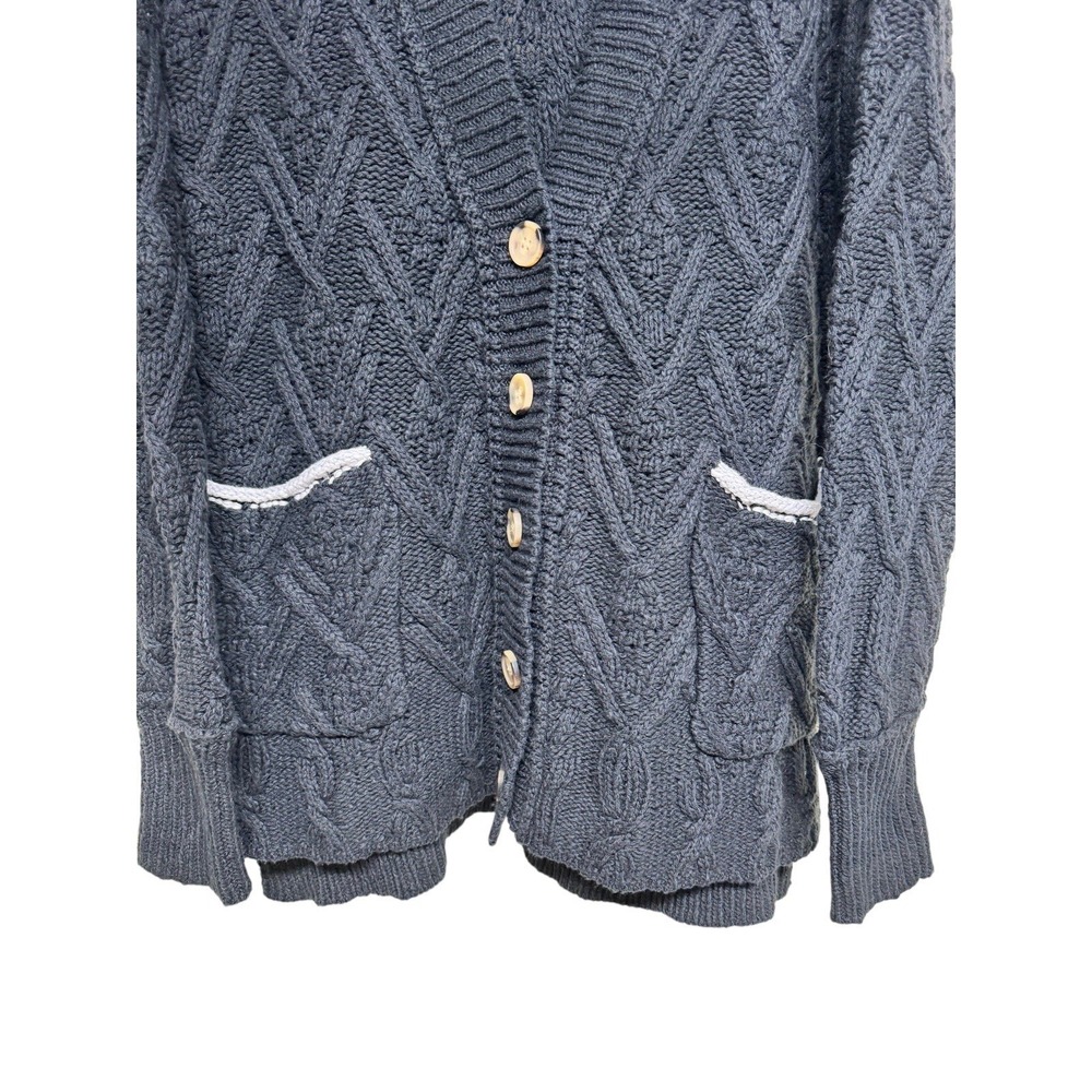 Free People Montana Cable Cardi Black Women's Size Medium - Picture 5 of 12